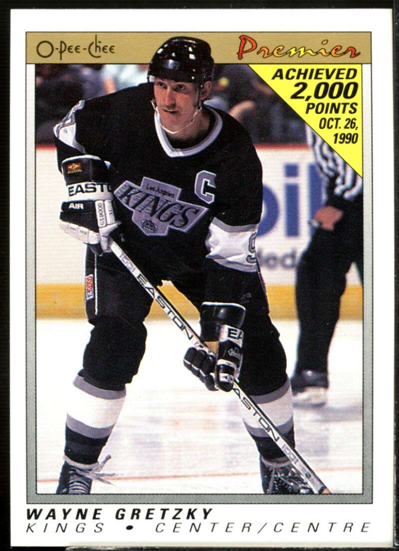 Wayne Gretzky Card 1990-91 OPC Premier #38  Image 1