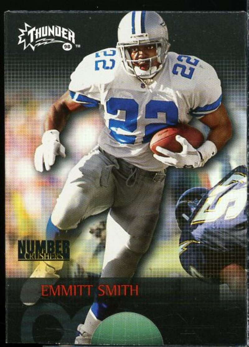 Emmitt Smith Card 1998 SkyBox Thunder Number Crushers #10NC  Image 1