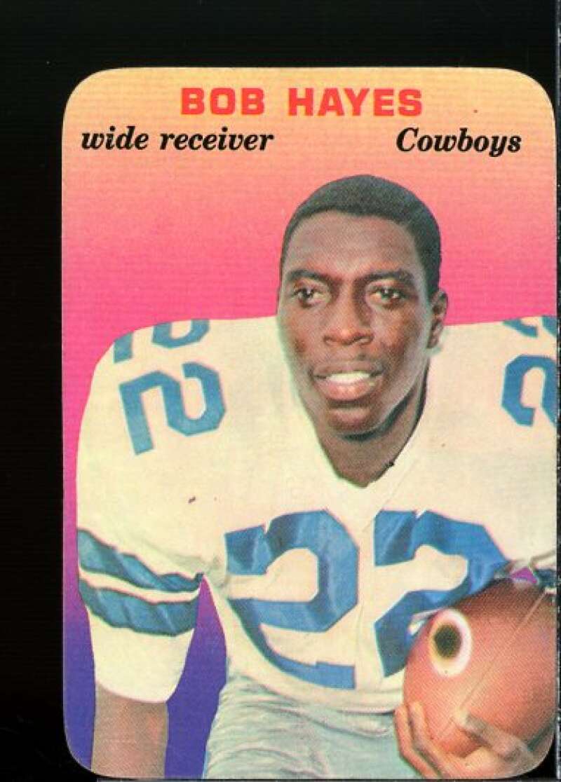 Bob Hayes Card 1970 Topps Glossy Inserts #7  Image 1