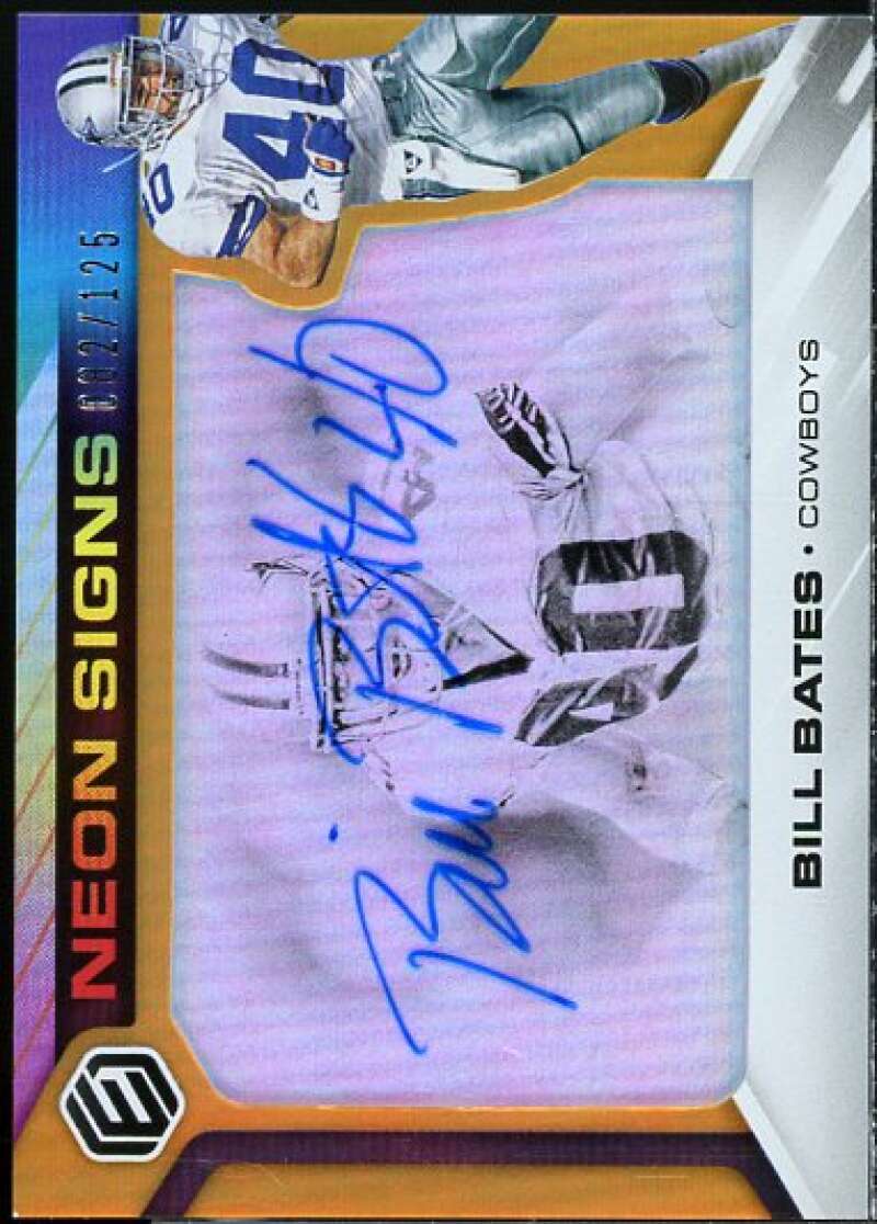 Bill Bates Card 2019 Panini Elements Neon Signs Tier 1 Orange #11  Image 1