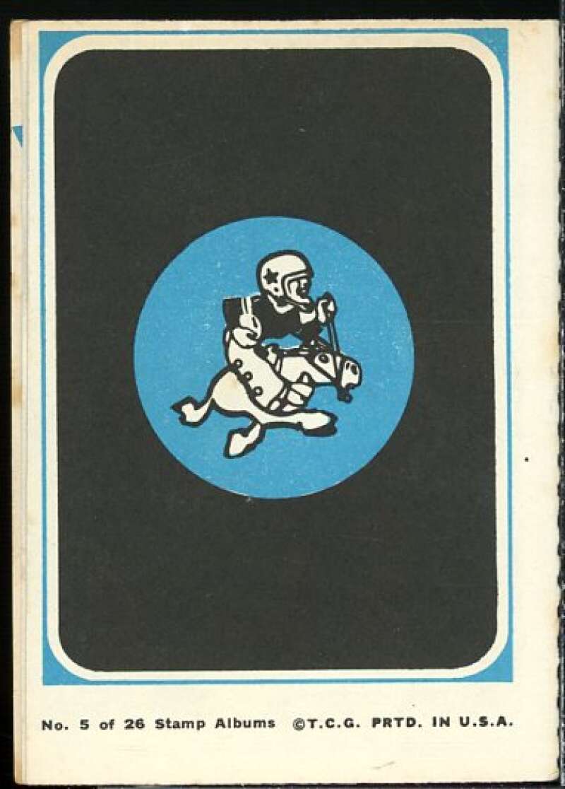 Dallas Cowboys Card 1969 Topps Mini-Cards Stamp Albums #5  Image 2