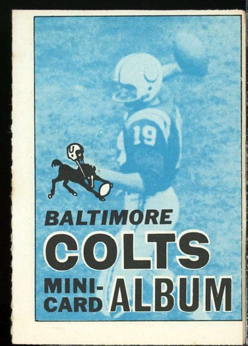 Baltimore Colts Card 1969 Topps Mini-Albums Inserts #2  Image 1