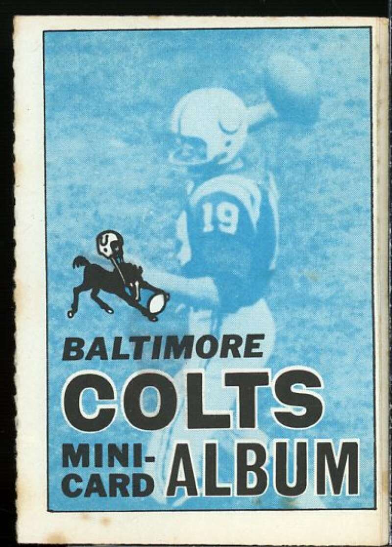 Baltimore Colts Card 1969 Topps Mini-Albums Inserts #2  Image 1