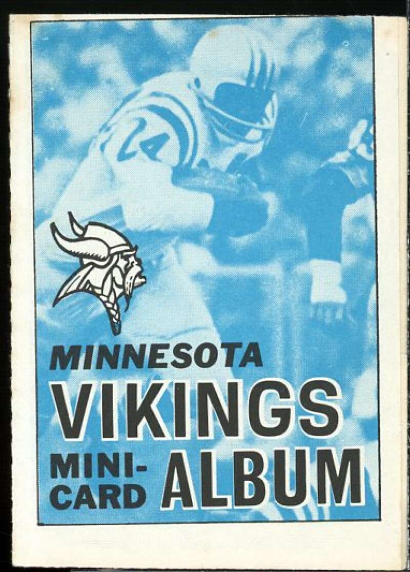 Minnesota Vikings Card 1969 Topps Mini-Albums Inserts #9  Image 1