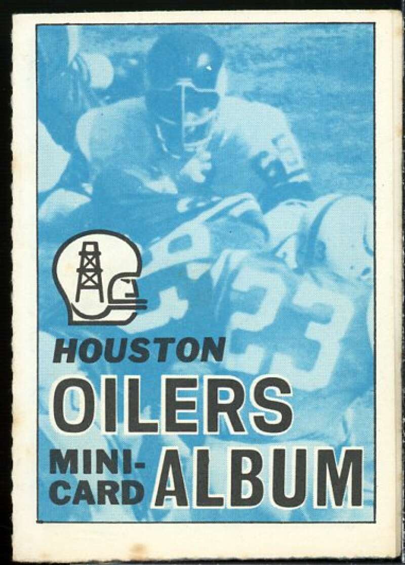 Houston Oilers Card 1969 Topps Mini-Albums Inserts #21  Image 1