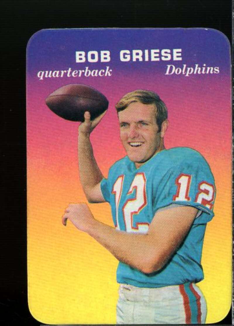 Bob Griese Card 1970 Topps Glossy Inserts #28  Image 1