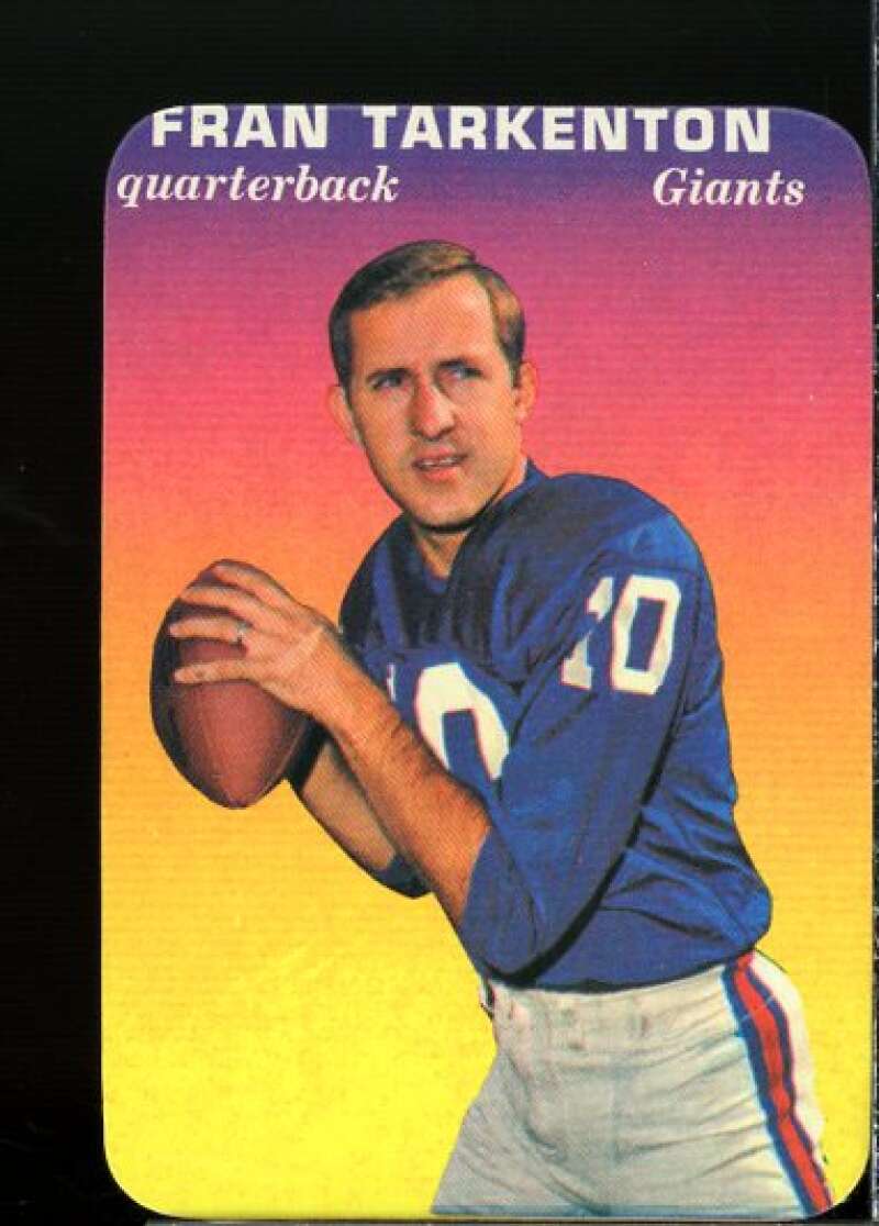 Fran Tarkenton Card 1970 Topps Glossy Inserts #15  Image 1