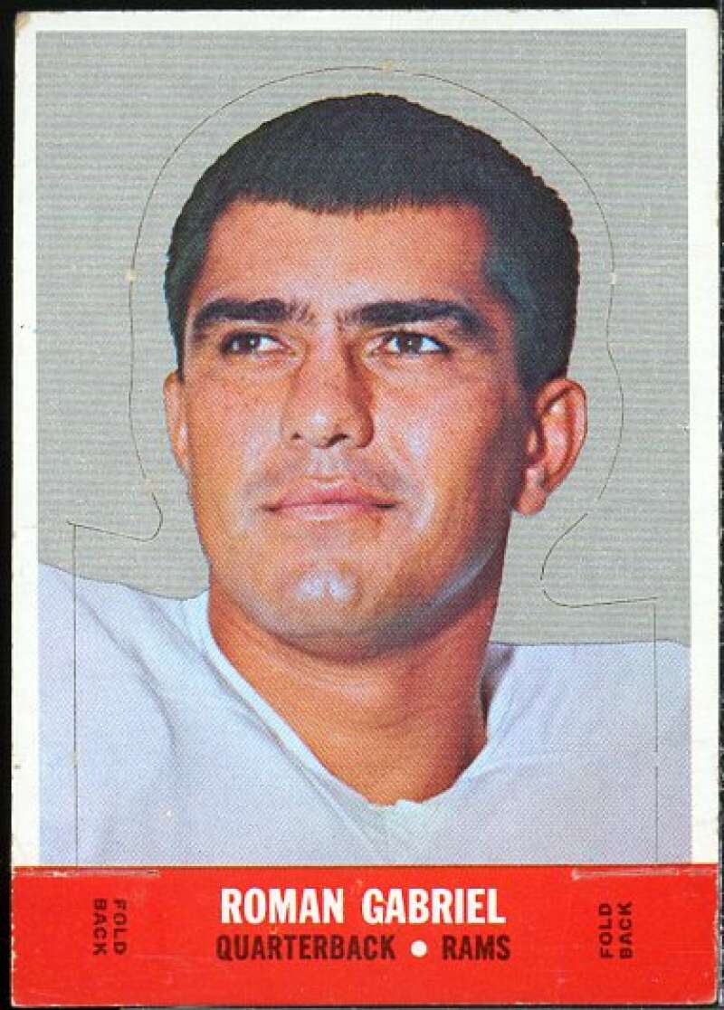 Roman Gabriel Card 1968 Topps Stand-Ups Inserts #4  Image 1