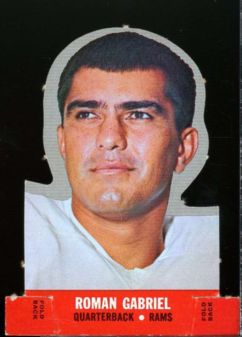 Roman Gabriel Card 1968 Topps Stand-Ups Inserts #4  Image 1