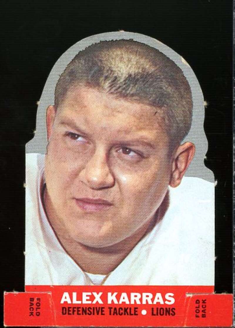 Alex Karras Card 1968 Topps Stand-Ups Inserts #11  Image 1