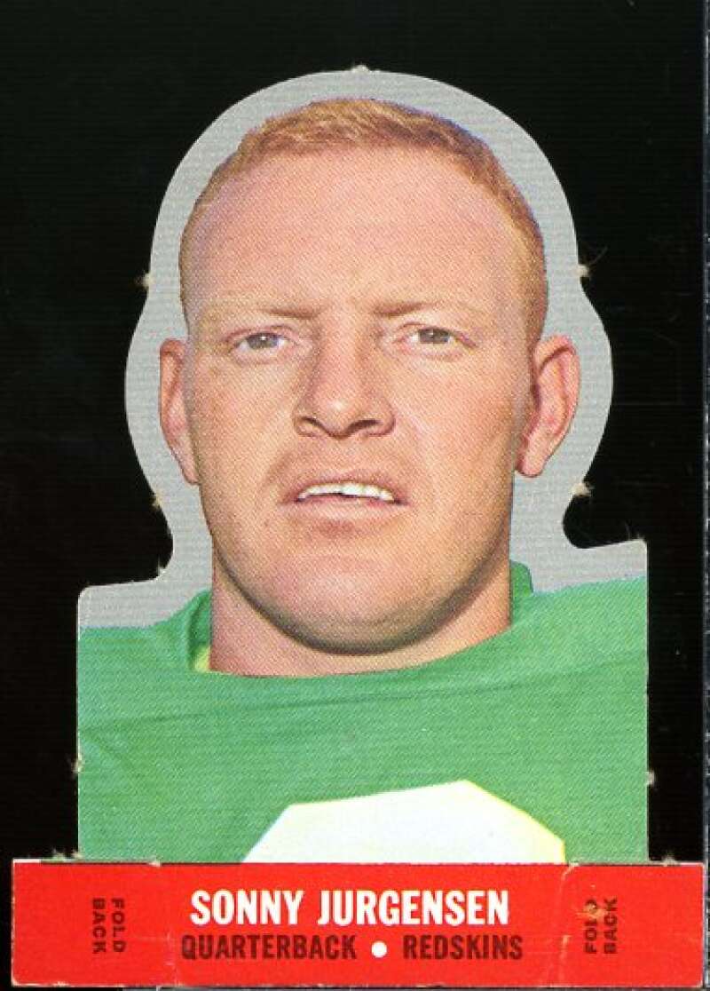 Sonny Jurgensen Card 1968 Topps Stand-Ups Inserts #10  Image 1