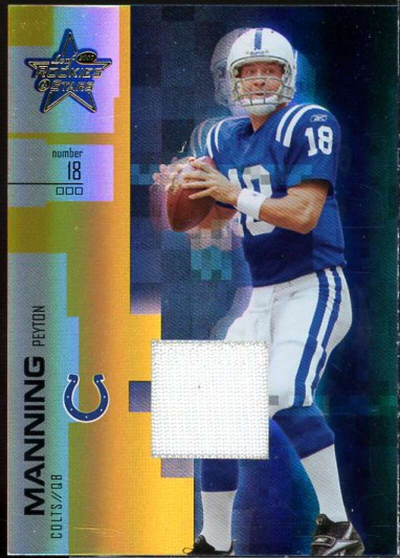 Peyton Manning Card 2007 Leaf Rookies and Stars Materials Gold Retail #80  Image 1