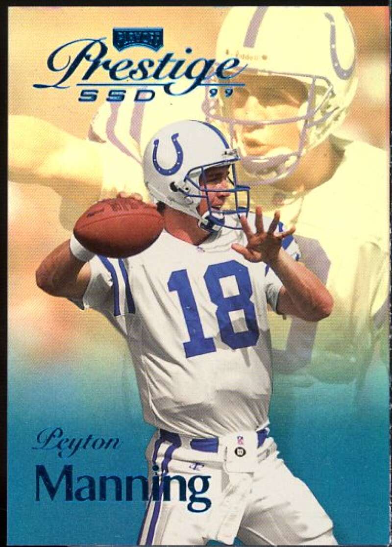 Peyton Manning Card 1999 Playoff Prestige SSD Spectrum Blue #53  Image 1