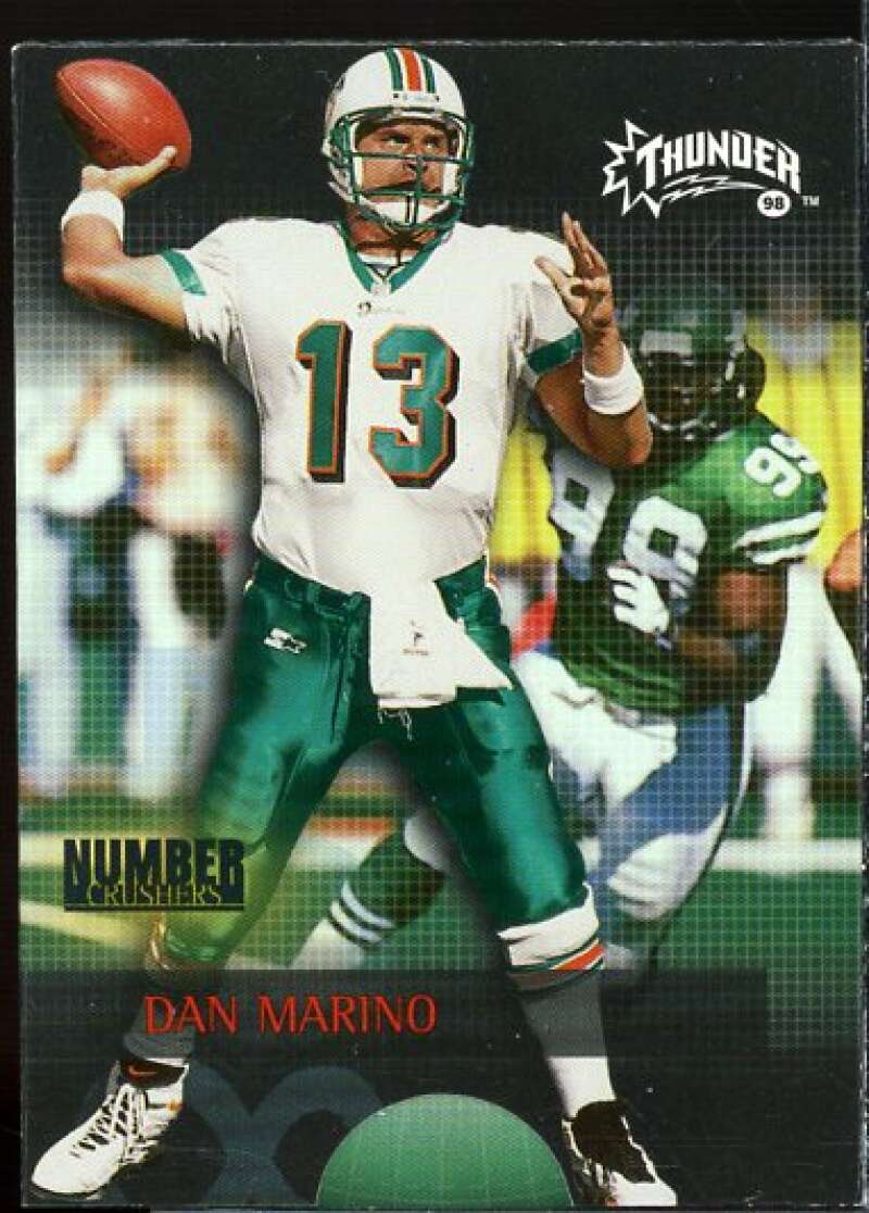 Dan Marino Card 1998 SkyBox Thunder Number Crushers #5NC  Image 1