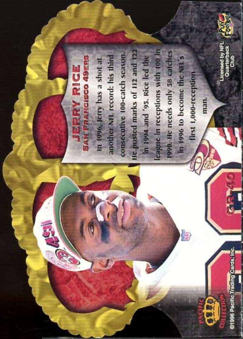 Jerry Rice Card 1996 Crown Royale #40  Image 2