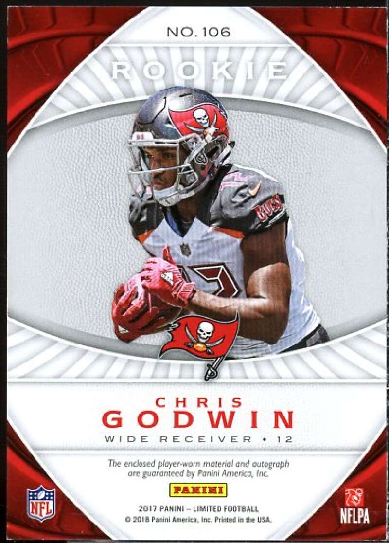 Chris Godwin JSY AU Rookie Card 2017 Limited Gold Spotlight #106  Image 2