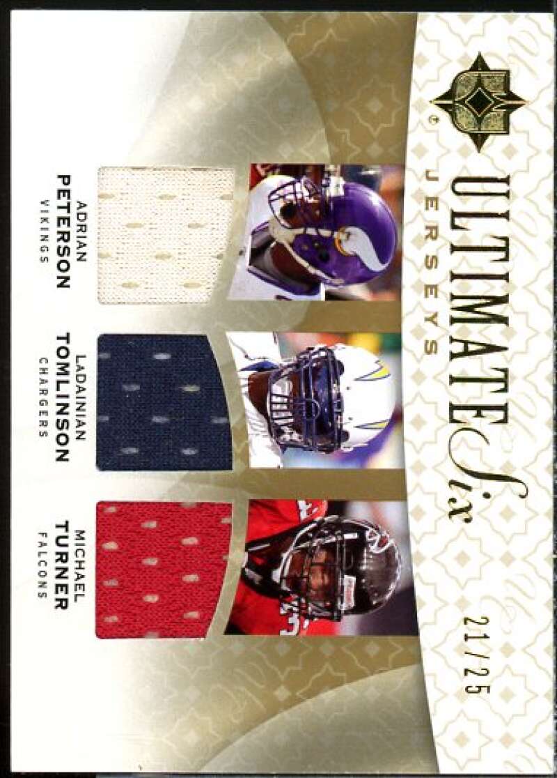 Jones-Drew/Tomlinson/Westbrook/Turner/Peterson/Portis 2009 Ultimate 6 Jerseys #2  Image 1