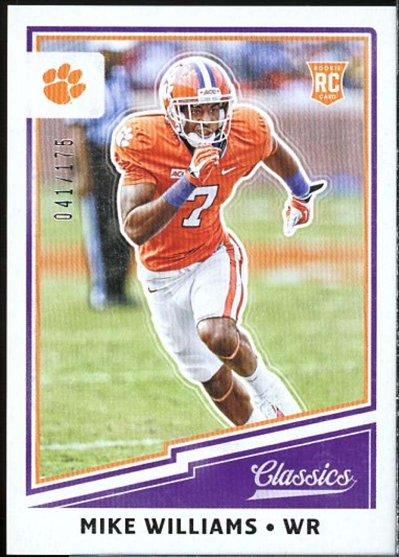 Mike Williams Rookie Card 2017 Classics Blue Back #268  Image 1