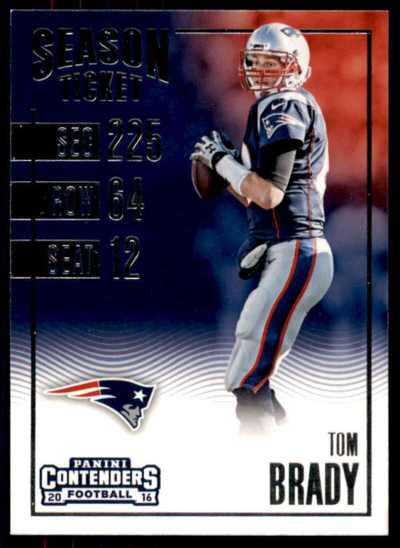 Tom Brady Card 2016 Panini Contenders #58  Image 1