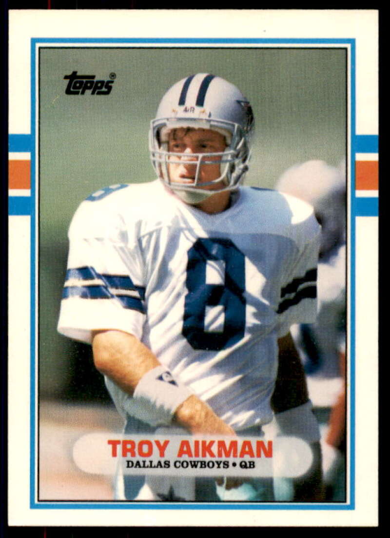 Troy Aikman Rookie Card 1989 Topps Traded #70T  Image 1