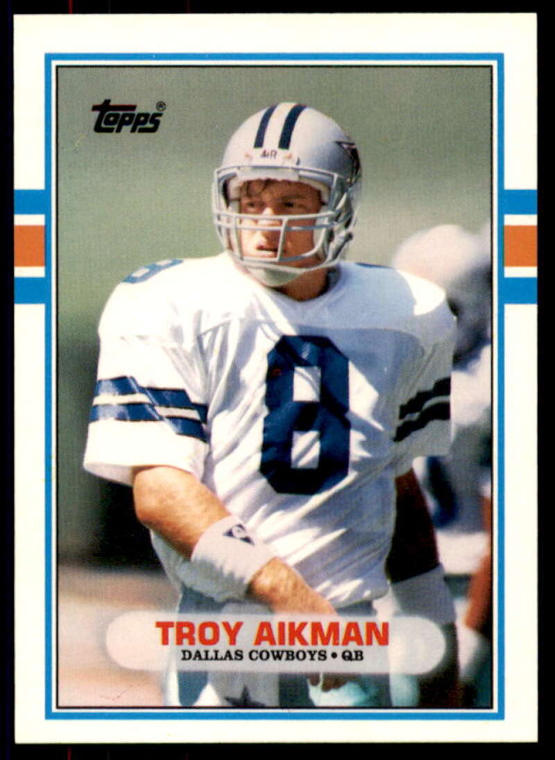 Troy Aikman Rookie Card 1989 Topps Traded #70T  Image 1