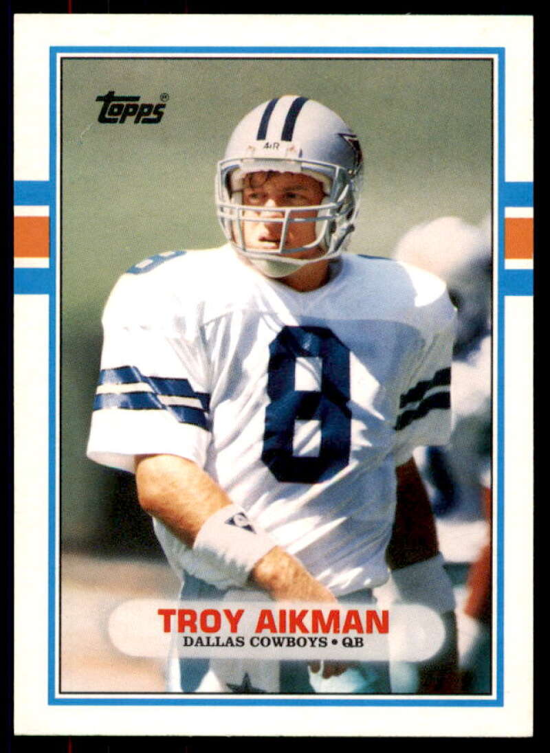 Troy Aikman Rookie Card 1989 Topps Traded #70T  Image 1