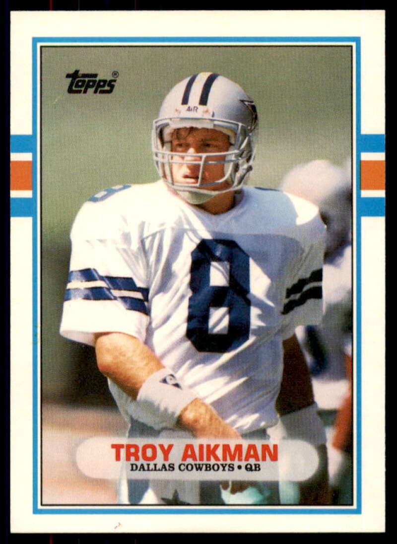 Troy Aikman Rookie Card 1989 Topps Traded #70T  Image 1