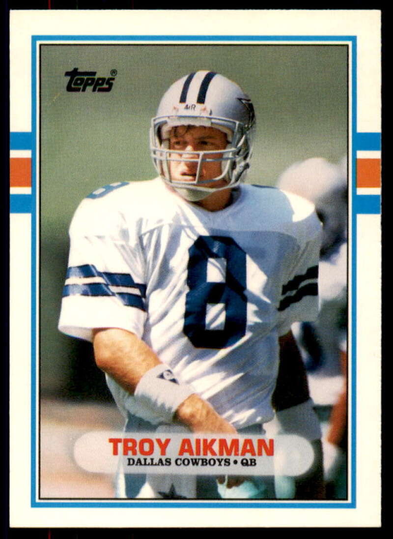 Troy Aikman Rookie Card 1989 Topps Traded #70T  Image 1