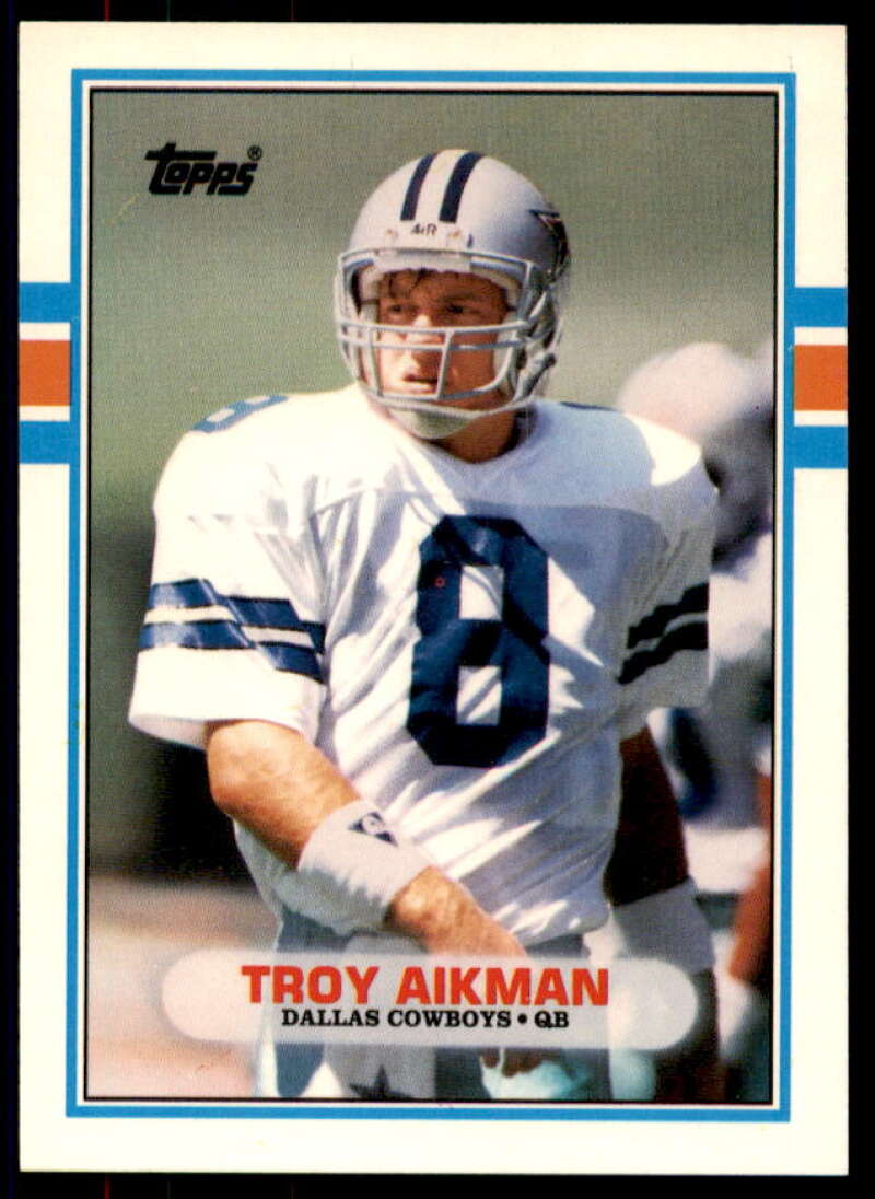 Troy Aikman Rookie Card 1989 Topps Traded #70T  Image 1