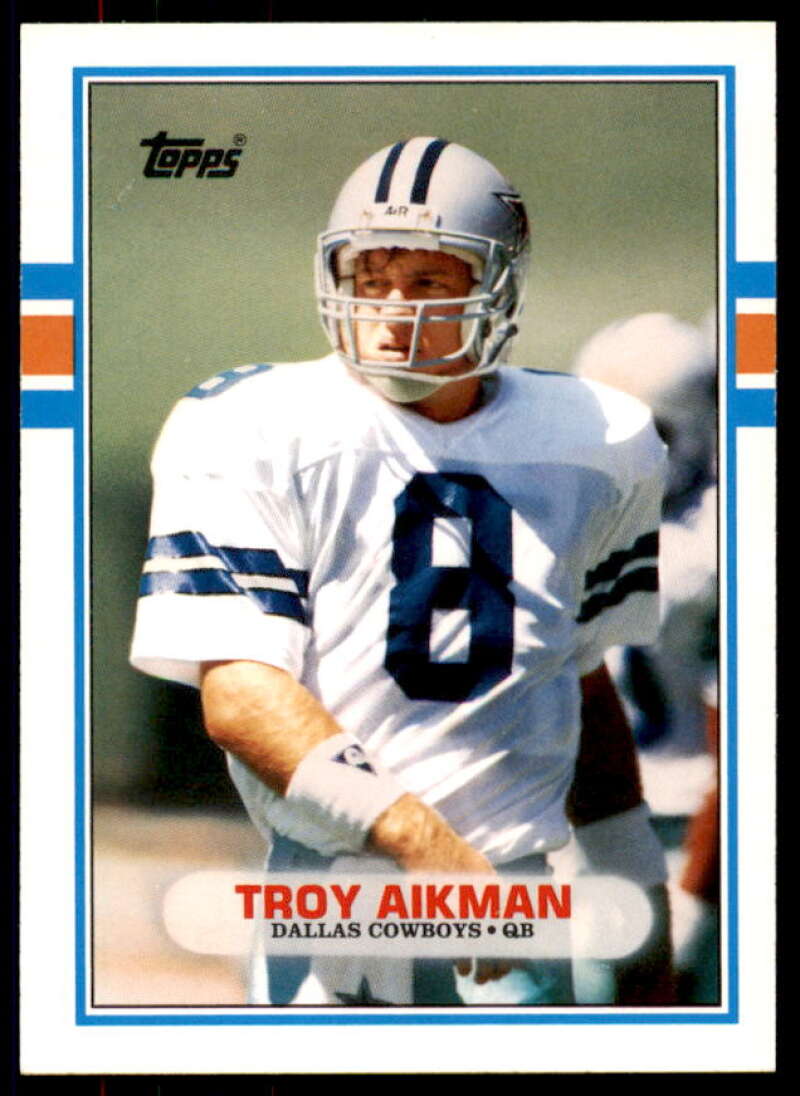 Troy Aikman Rookie Card 1989 Topps Traded #70T  Image 1