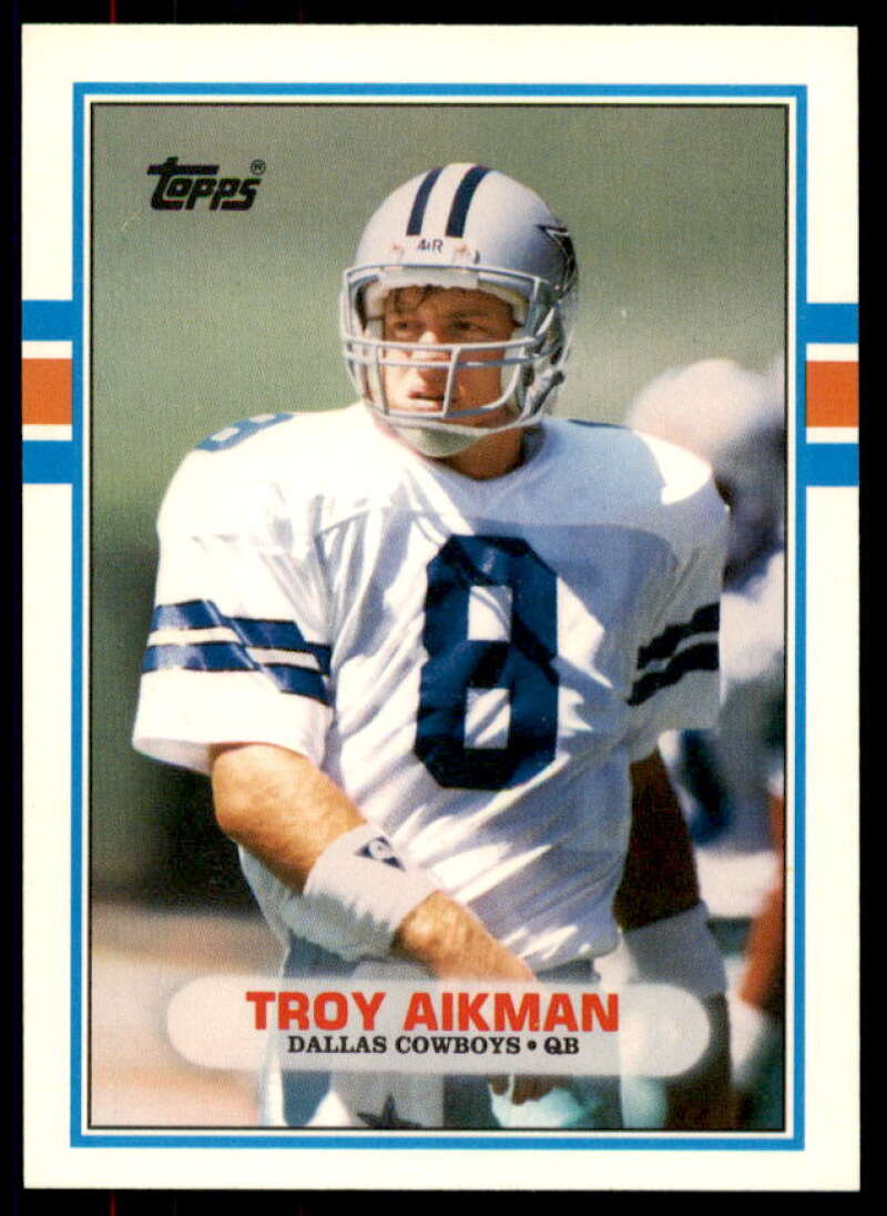 Troy Aikman Rookie Card 1989 Topps Traded #70T  Image 1