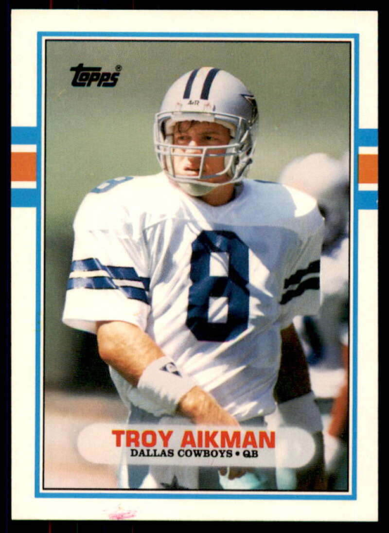 Troy Aikman Rookie Card 1989 Topps Traded #70T  Image 1