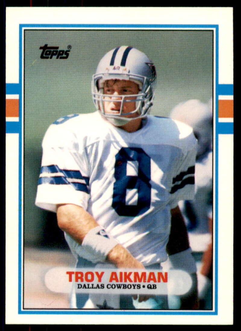 Troy Aikman Rookie Card 1989 Topps Traded #70T  Image 1