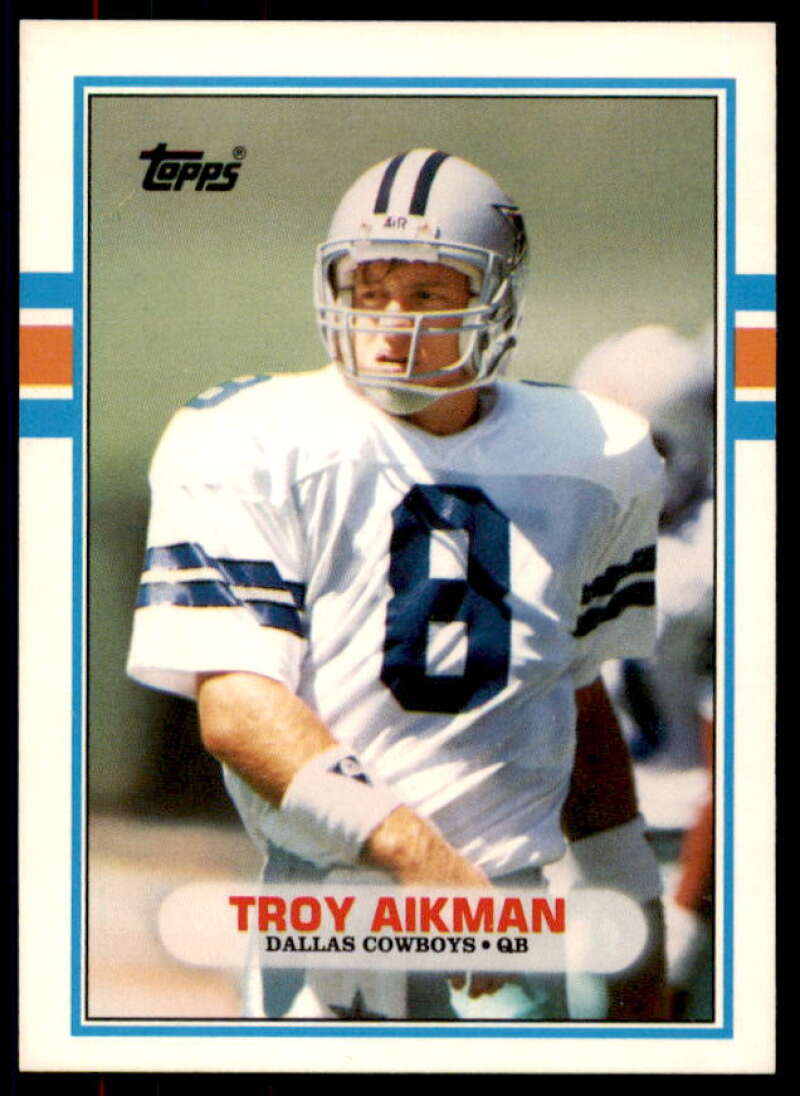 Troy Aikman Rookie Card 1989 Topps Traded #70T  Image 1