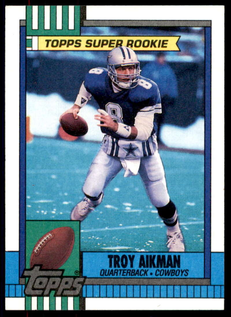 Troy Aikman Card 1990 Topps #482  Image 1