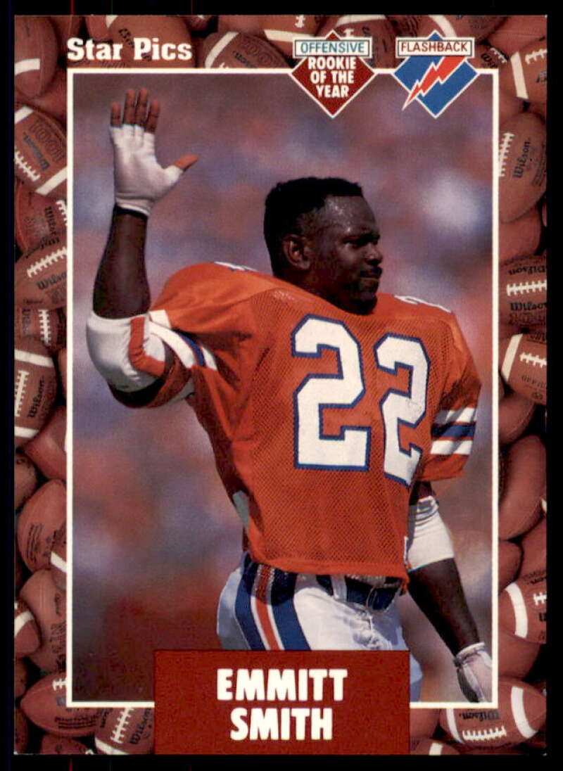 Emmitt Smith FLB Card 1991 Star Pics #20  Image 1