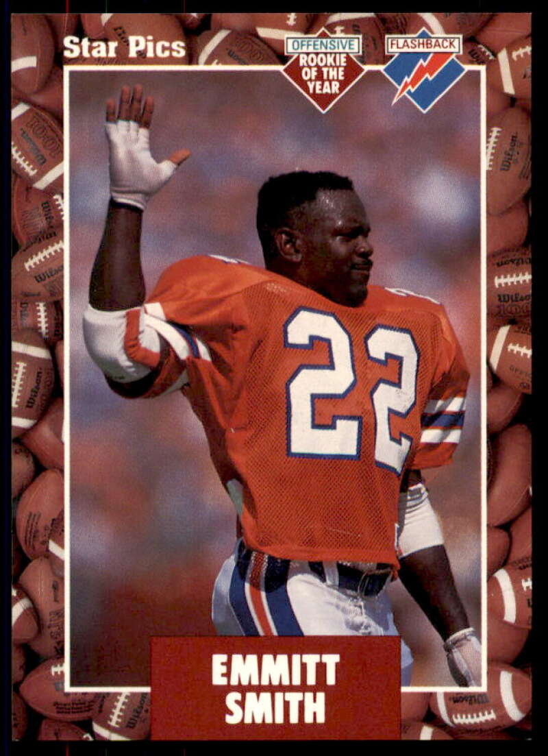 Emmitt Smith FLB Card 1991 Star Pics #20  Image 1