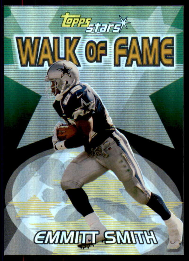 Emmitt Smith Card 2000 Topps Stars Walk of Fame #W12  Image 1