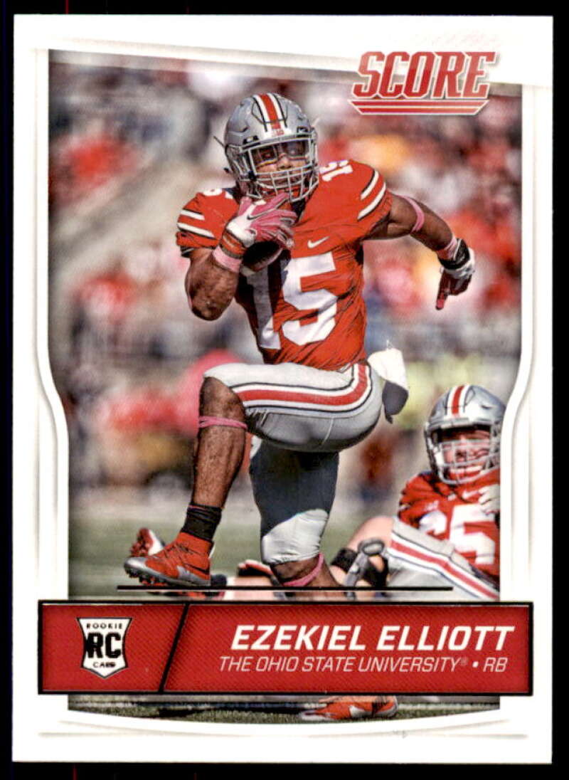 Ezekiel Elliott Rookie Card 2016 Score #344  Image 1