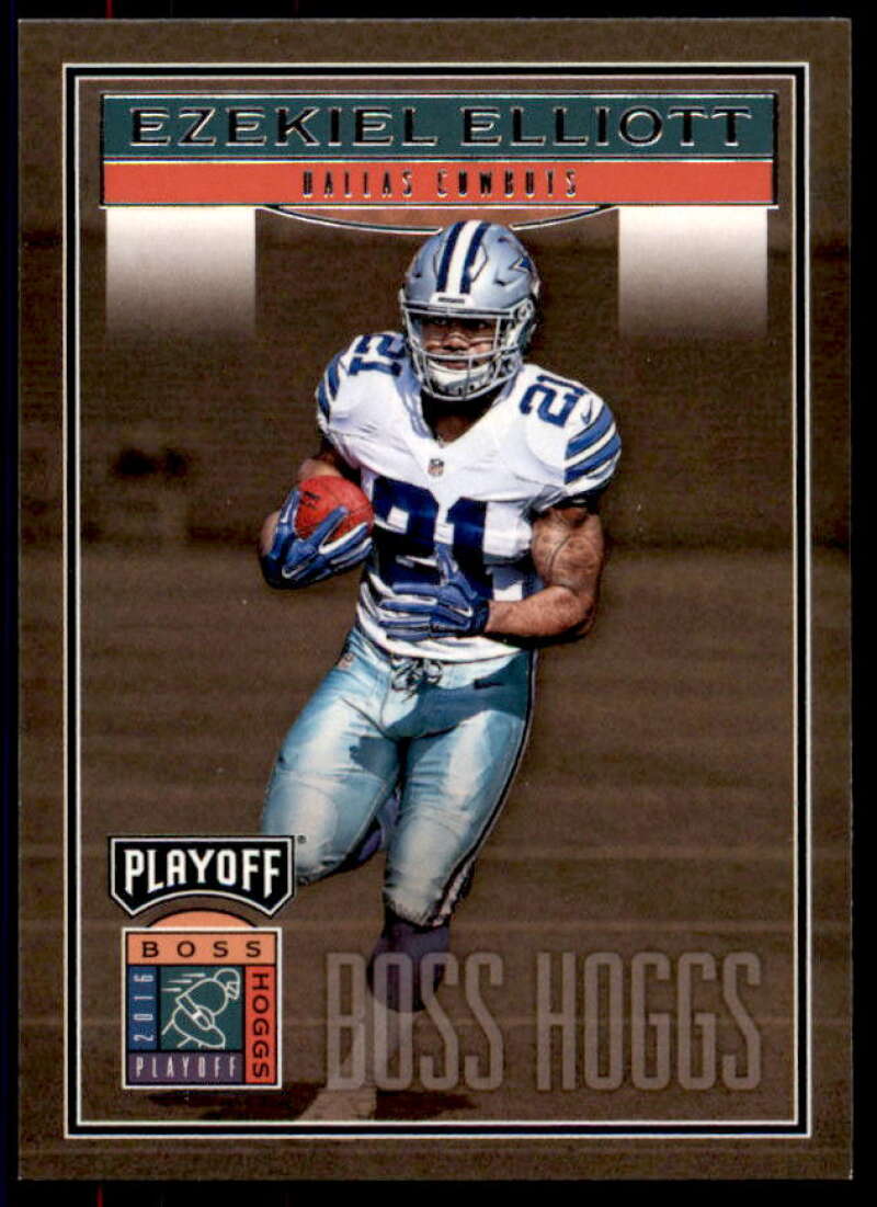 Ezekiel Elliott Rookie Card 2016 Playoff Boss Hoggs #BHEE  Image 1