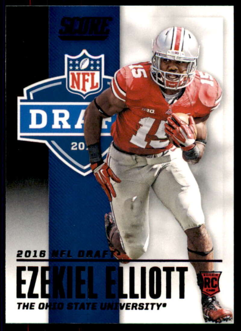 Ezekiel Elliott Rookie Card 2016 Score NFL Draft #4  Image 1