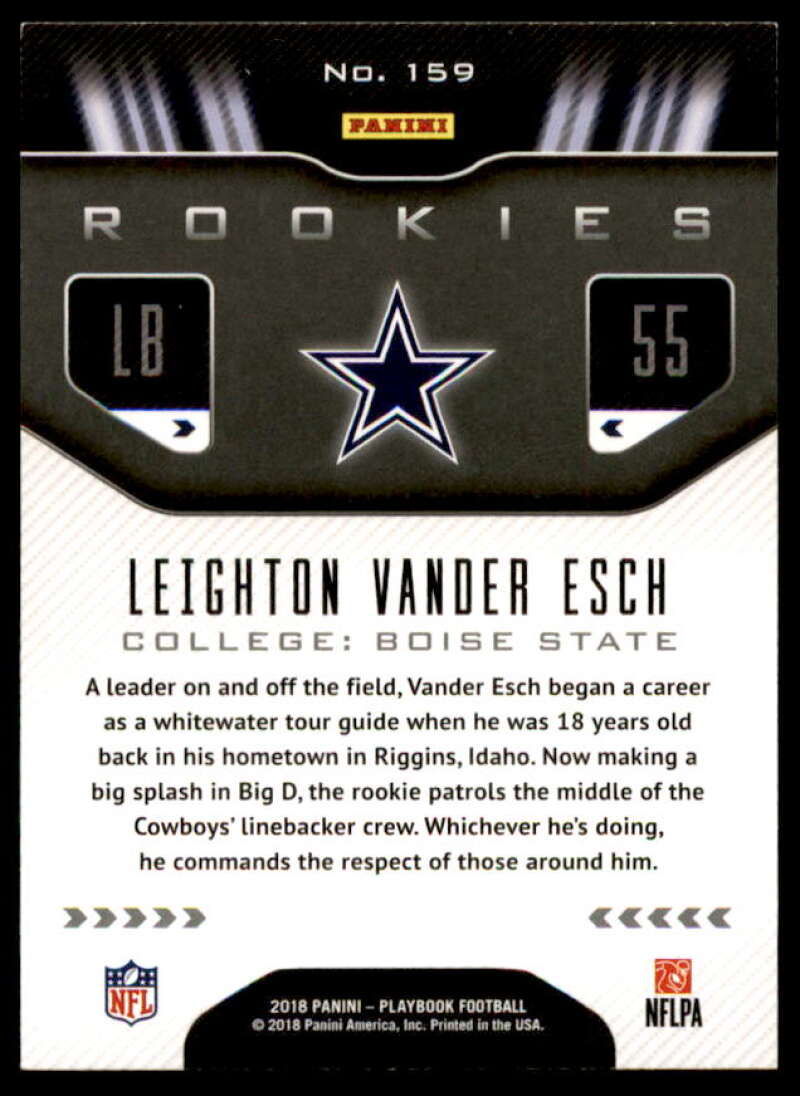 Leighton Vander Esch Rookie Card 2018 Panini Playbook #159  Image 2