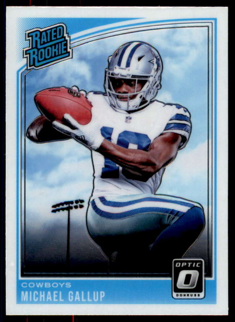 Michael Gallup RR Rookie Card 2018 Donruss Optic #174  Image 1