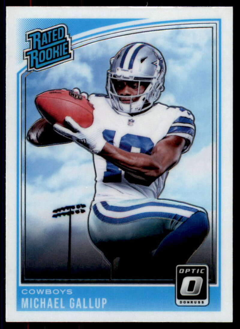 Michael Gallup RR Rookie Card 2018 Donruss Optic #174  Image 1