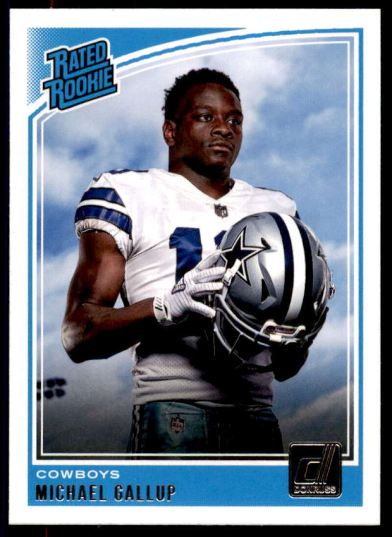 Michael Gallup RR Rookie Card 2018 Donruss #324  Image 1