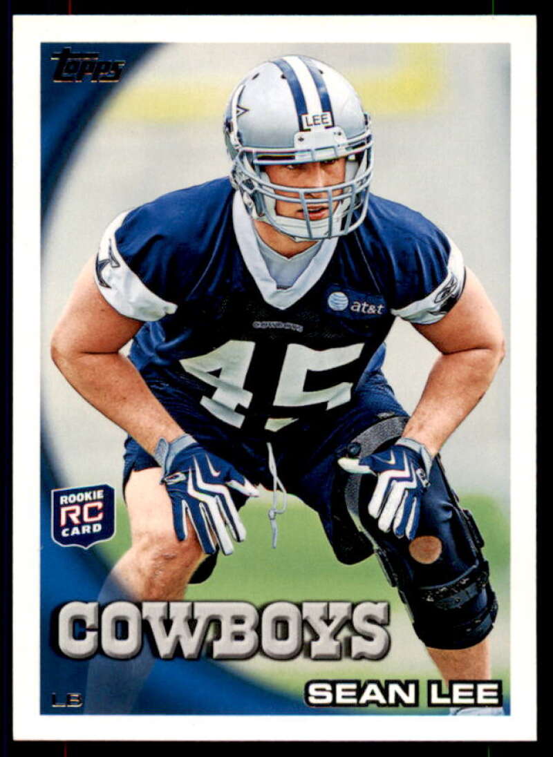 Sean Lee Rookie Card 2010 Topps #107  Image 1