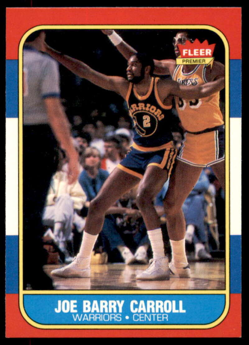 Joe Barry Carroll Card 1986-87 Fleer #14  Image 1