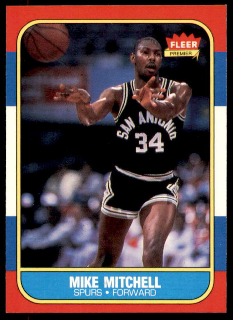 Mike Mitchell Card 1986-87 Fleer #74  Image 1