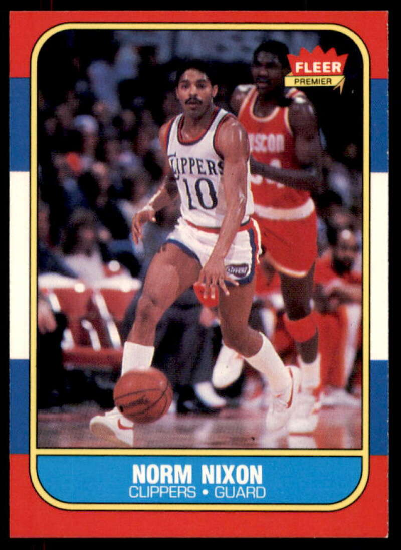 Norm Nixon Card 1986-87 Fleer #80  Image 1