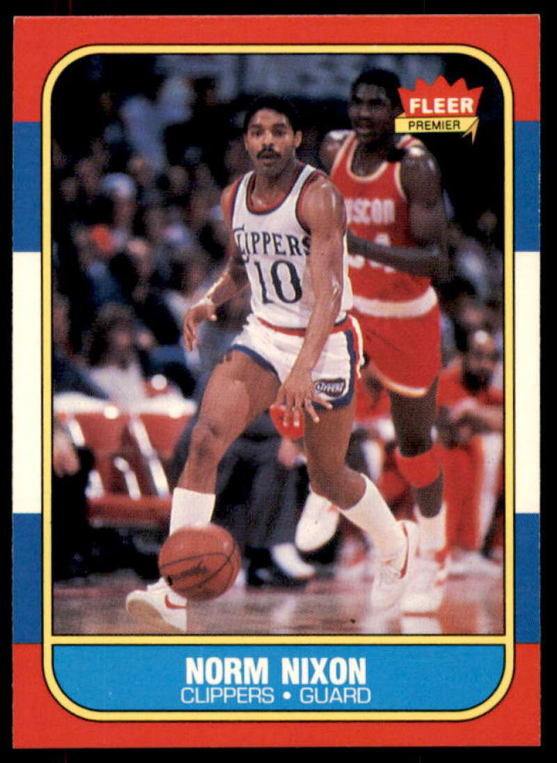 Norm Nixon Card 1986-87 Fleer #80  Image 1